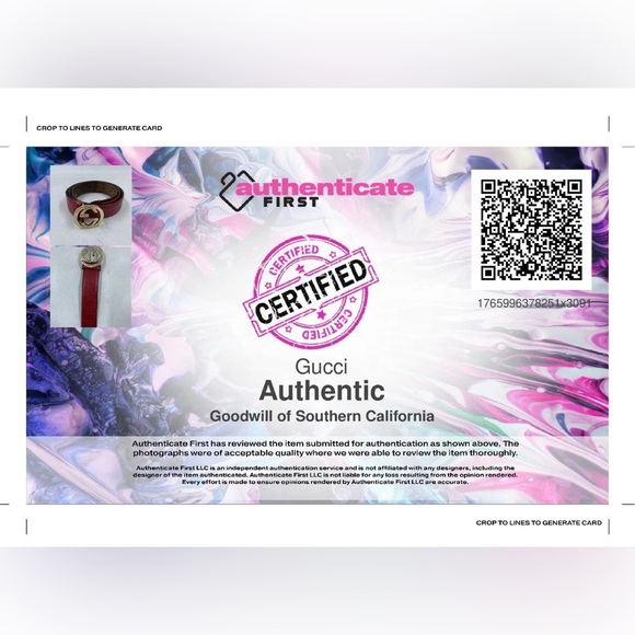 GUCCI -Authentic Red Guccissima GG Belt Size 100/40 Gold Buckle Includes COA - Picture 8 of 8